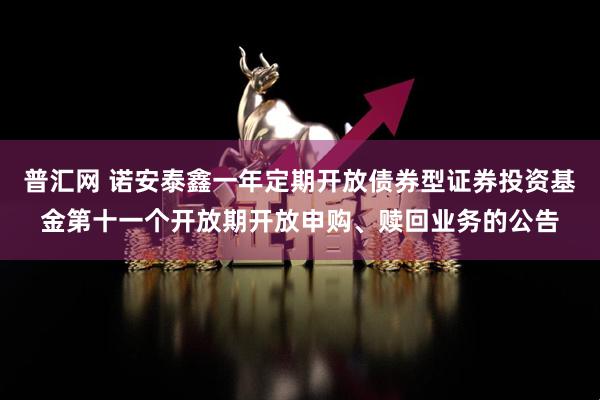 普汇网 诺安泰鑫一年定期开放债券型证券投资基金第十一个开放期开放申购、赎回业务的公告