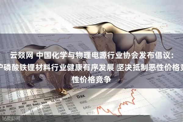 云燚网 中国化学与物理电源行业协会发布倡议：维护磷酸铁锂材料行业健康有序发展 坚决抵制恶性价格竞争